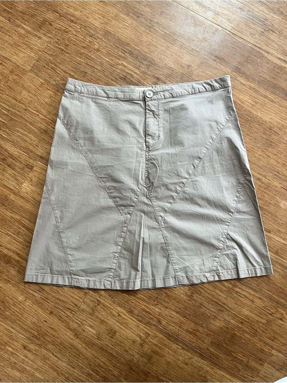 Horny Toad Skirt Sz 10 Light Grey A-Line Casual Outdoor Lightweight